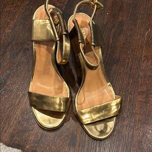 Coach Gold Glamorous Heels